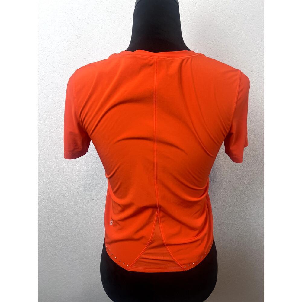 Lululemon Orange Soda Lightweight Airflow Running T-Shirt XS - Picture 4 of 8